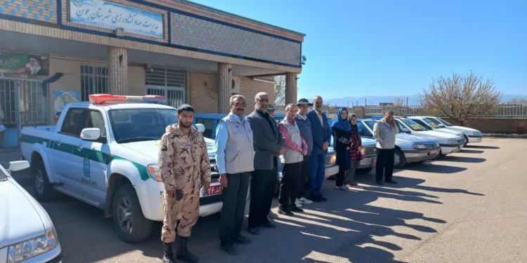 مانور خودرویی مبارزه باسن غلات در شهرستان جوین برگزار شد