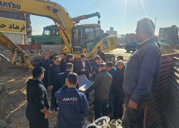 بازدید از پروژه شبکه توزیع آب ۱۲۰۰ میلیمتری منطقه چراغچی مشهد