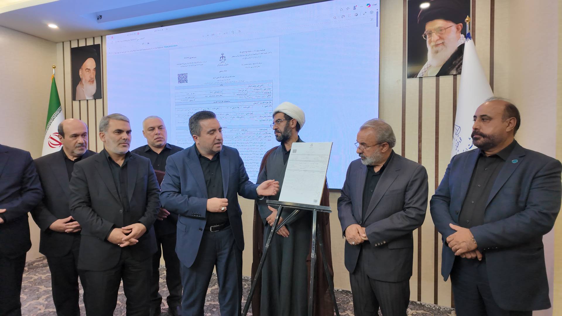 رونمایی از نخستین سند تقسیم‌نامه ماده ۱۴ قانون الزام در مشهد